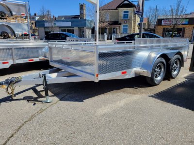 2026 E ALUMINUM 7X12 TANDEM AXLE IN STOCK
