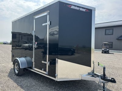 2024 WL V NOSE 6X12X7 SINGLE AXLE BLACK