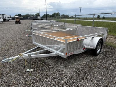 2027 E ALUMINUM 5X8 SINGLE AXLE UTILITY TRAILER