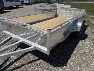 2027 E ALUMINUM 6X12 SINGLE AXLE UTILITY TRAILER