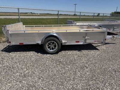 2027 E ALUMINUM 6X12 SINGLE AXLE UTILITY TRAILER