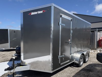 2026 WL V NOSE 7X14 TANDEM AXLE CHARCOAL GREY
