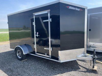 2024 WL V NOSE 6X12X7 SINGLE AXLE BLACK