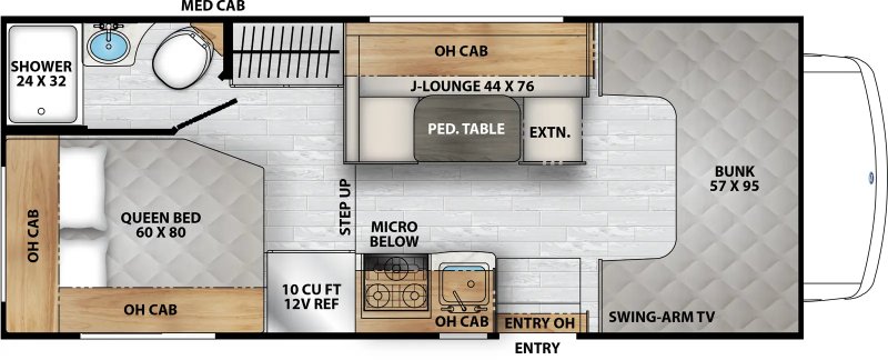 2026 FOREST RIVER Coachmen Freelander 21QSS Floorplan