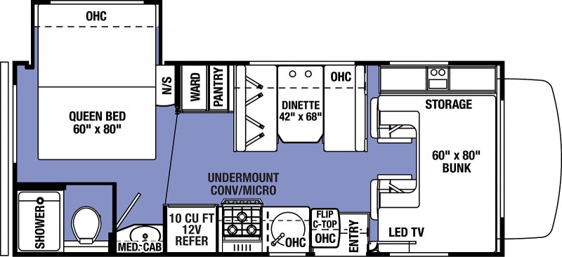 2022 FOREST RIVER Forester 2251S Floorplan