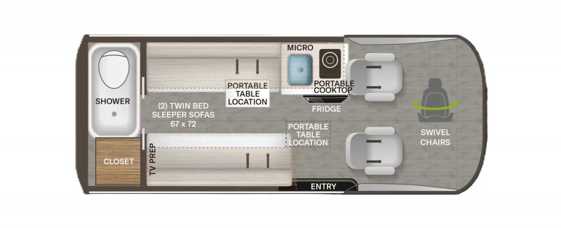 2026 THOR MOTOR COACH Palladium 1930 AWD Floorplan