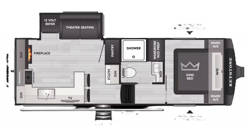 2027 KEYSTONE RV Cougar Sport 2100ML Floorplan