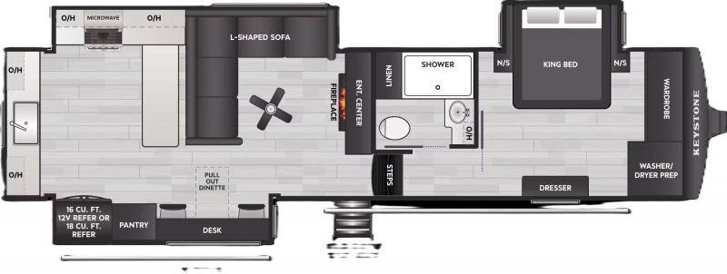 2027 KEYSTONE RV Montana High Country 300RK Floorplan