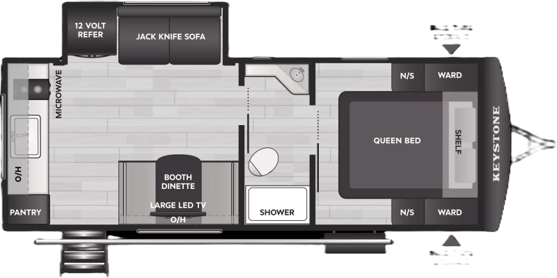 2027 KEYSTONE RV Passport 210RK Western Edition Classic Floorplan