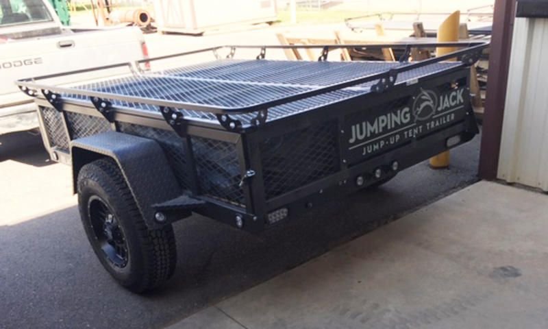 2021 JUMPING JACK TRAILERS Jumping Jack Blackout 6 x 8 with 8' Tent