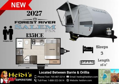 2027 SALEM FSX 135ICE (REAR BATHROOM*)