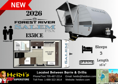 2026 SALEM FSX 135ICE (REAR BATHROOM*)