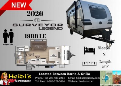 2026 SURVEYOR LEGEND 19RBLE (REAR BATH*)