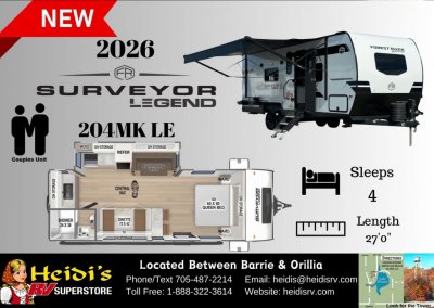 2026 SURVEYOR LEGEND 204MKLE (REAR BATH*)