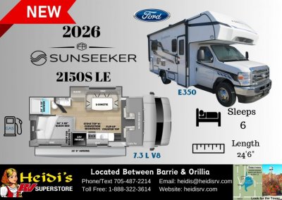 2026 SUNSEEKER 2150SLE (REAR QUEEN*)