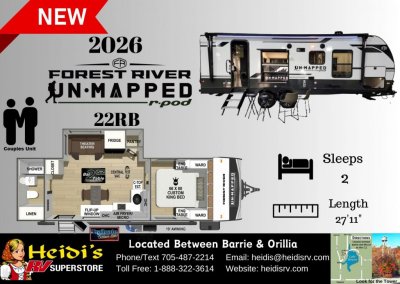 2026 UN-MAPPED 22RB (REAR BATH, TAIL GATE EDITION*)