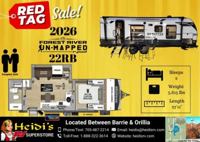 2026 UN-MAPPED 22RB (REAR BATH, TAIL GATE EDITION*)