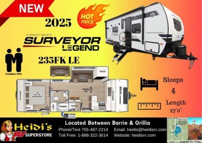 2025 SURVEYOR LEGEND 235FKLE (REAR BATH*)