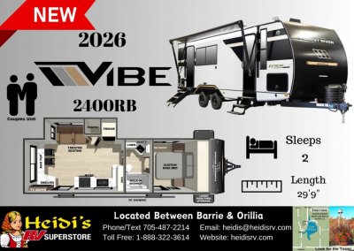 2026 VIBE 2400RB (REAR BAR COUNTER, OUT. FRIDGE*)