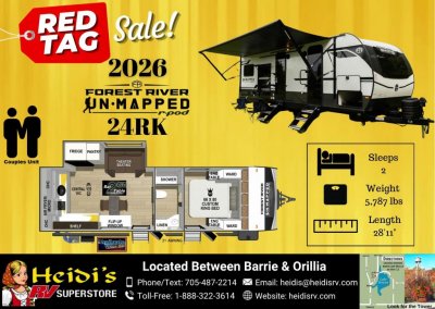2026 UN-MAPPED 24RK (REAR KITCHEN, TAIL GATE EDITION*)