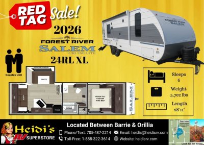 2026 SALEM CRUISE LITE 24RL XL (REAR LIVING*)