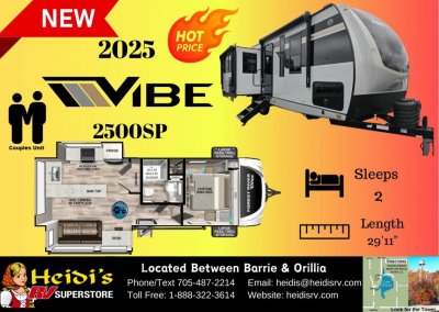 2025 VIBE 2500SP (REAR KITCHEN/REAR LIVING*)