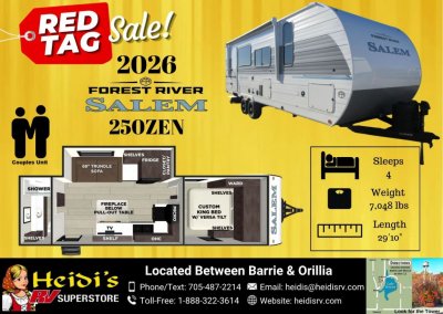 2026 SALEM 250ZEN (REAR BATH*)