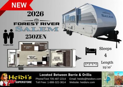 2026 SALEM 250ZEN (REAR BATH*)
