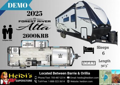 2025 ALTA 2600KRK (REAR BATHROOM*)