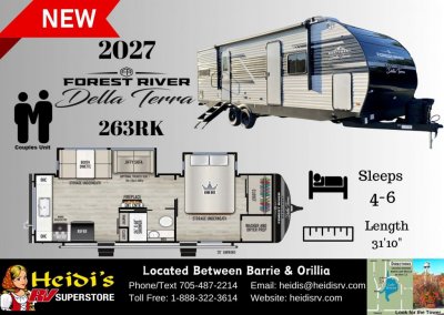 2027 DELLA TERRA 263RK (REAR KITCHEN*)