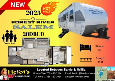 2025 SALEM 28DBUD (DBL/DBL BUNKS, OUT. KITCHEN)