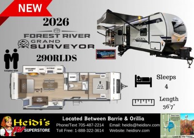 2026 SURVEYOR GRAND 290RLDS (ISLAND KITCHEN, REAR LIVING*)