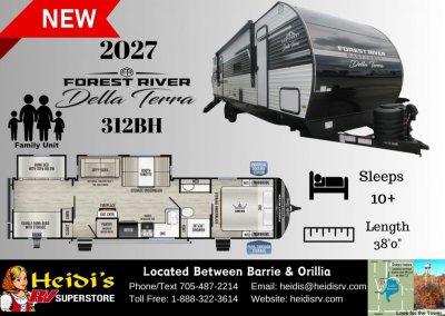 2027 DELLA TERRA 312BH (TRIPLE BUNKS, OUTSIDE KITCHEN)