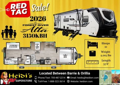 2026 ALTA 3150KBH (TRIPLE BUNKS, OUTSIDE KITCHEN)