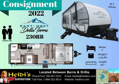 2022 DELLA TERRA 230RB (REAR BATHROOM*)