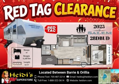 2025 SALEM 28DBUD (DBL/DBL BUNKS, OUT. KITCHEN)
