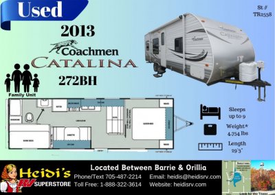 2013 COACHMEN CATALINA 272BH - BUNKS