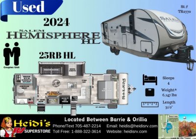 2024 FOREST RIVER HEMISPHERE 25RB HL (OUTSIDE KITCHEN *)