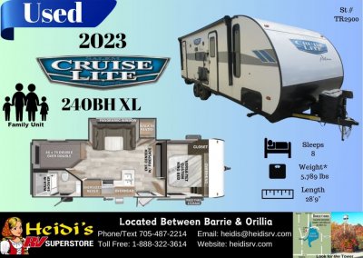 2023 SALEM CRUISE LITE 240BH XL (DBL/DBL BUNKS, OUT. KITCHEN)