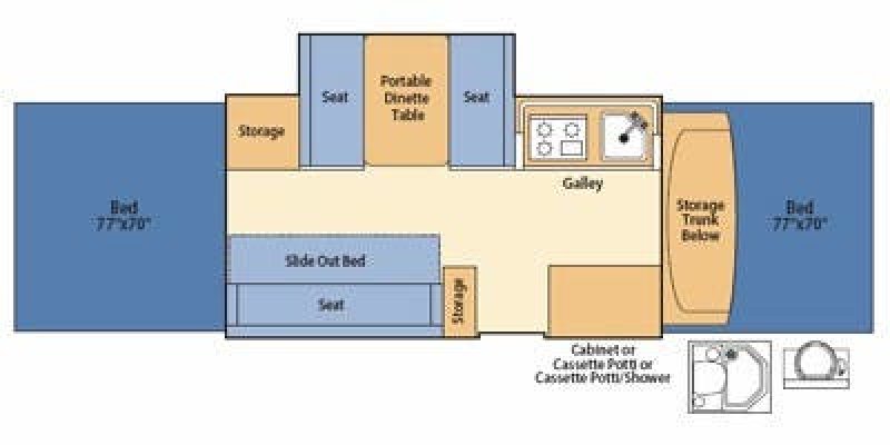 2009 FLEETWOOD FOLDING TRAILERS COLEMAN UTAH Floorplan