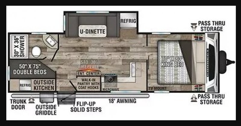 2022 KZ CONNECT C251BHK Floorplan