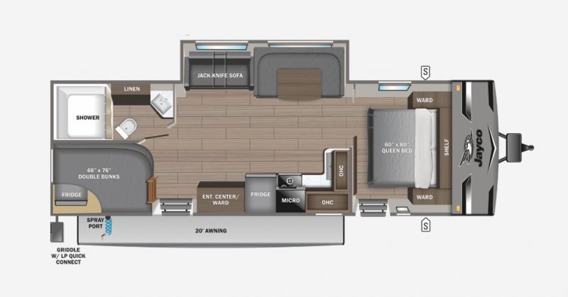 2024 JAYCO JAY FLIGHT 285BHS Floorplan