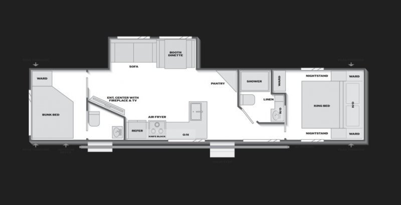 2027 KEYSTONE COLEMAN LANTERN 32BHS Floorplan