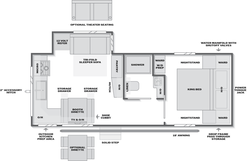 2027 KEYSTONE COUGAR HALF-TON 25MLE Floorplan