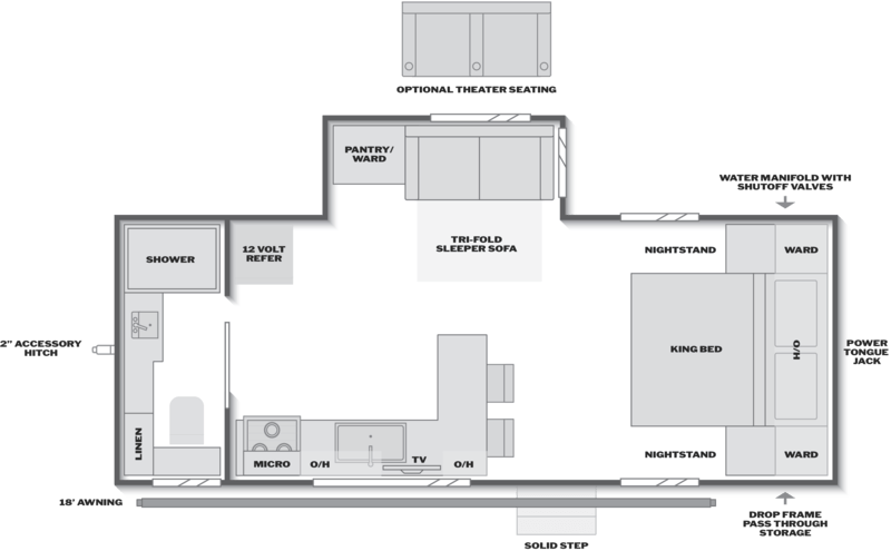 2027 KEYSTONE COUGAR HALF-TON 21LBK Floorplan