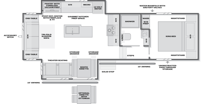 2027 KEYSTONE COUGAR HALF-TON 28RLI Floorplan