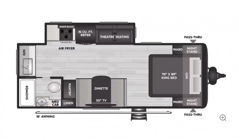 2026 KEYSTONE COLEMAN LEGACY 2115RK Floorplan