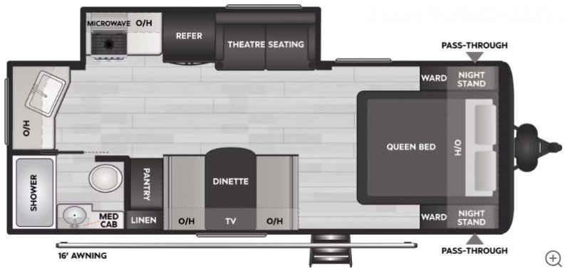 2026 KEYSTONE COLEMAN LEGACY 2115RK Floorplan
