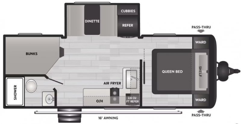 2026 KEYSTONE COLEMAN LIGHT 22BX Floorplan