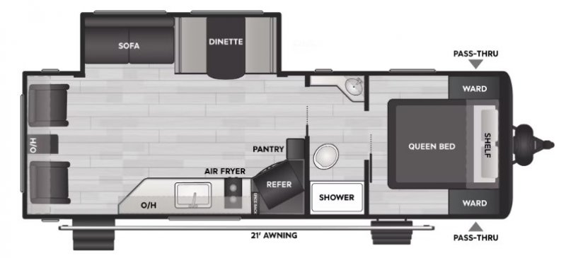 2026 KEYSTONE COLEMAN 25R Floorplan